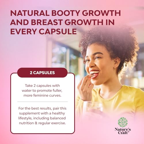 Natures Craft G-Curve Butt and Breast Growth Capsules, 120 Capsules