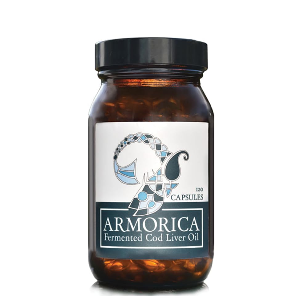 ARMORICA Fermented Cod Liver Oil Capsule, 120 Count