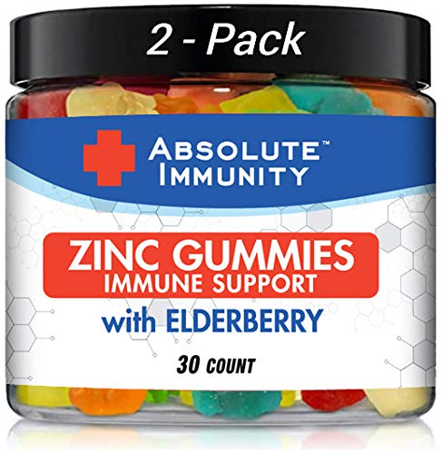 Absolute Nutrition Absolute Immunity Zinc and Elderberry Gummies, 30 Gummies