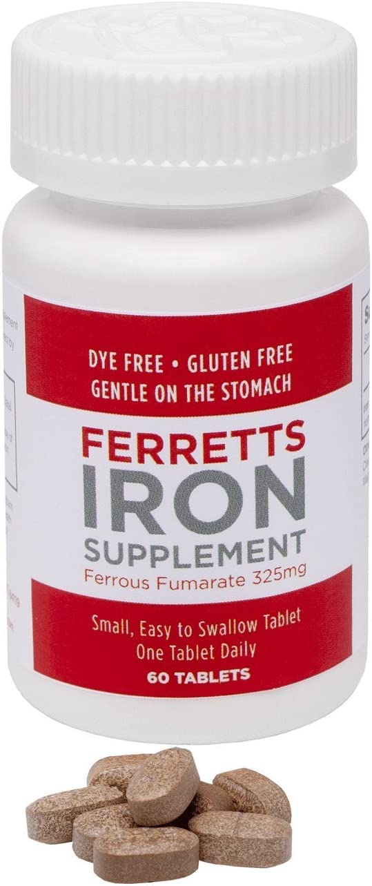 Ferretts Iron Tablets 325mg Ferrous Fumarate, 240 Tablets