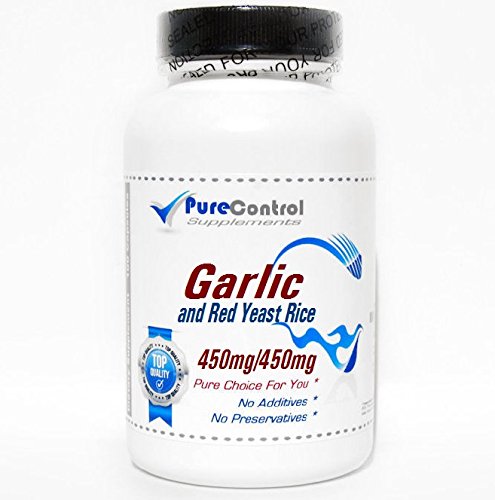 PureControl Supplements Garlic and Red Yeast Rice 90 Capsules
