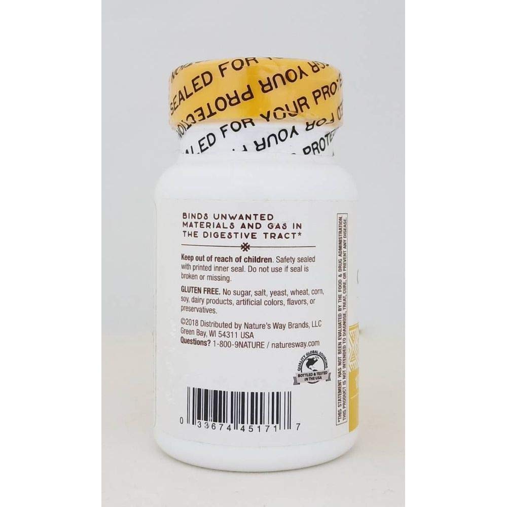 Nature's Way Activated Charcoal Hi Po 100 Capsules
