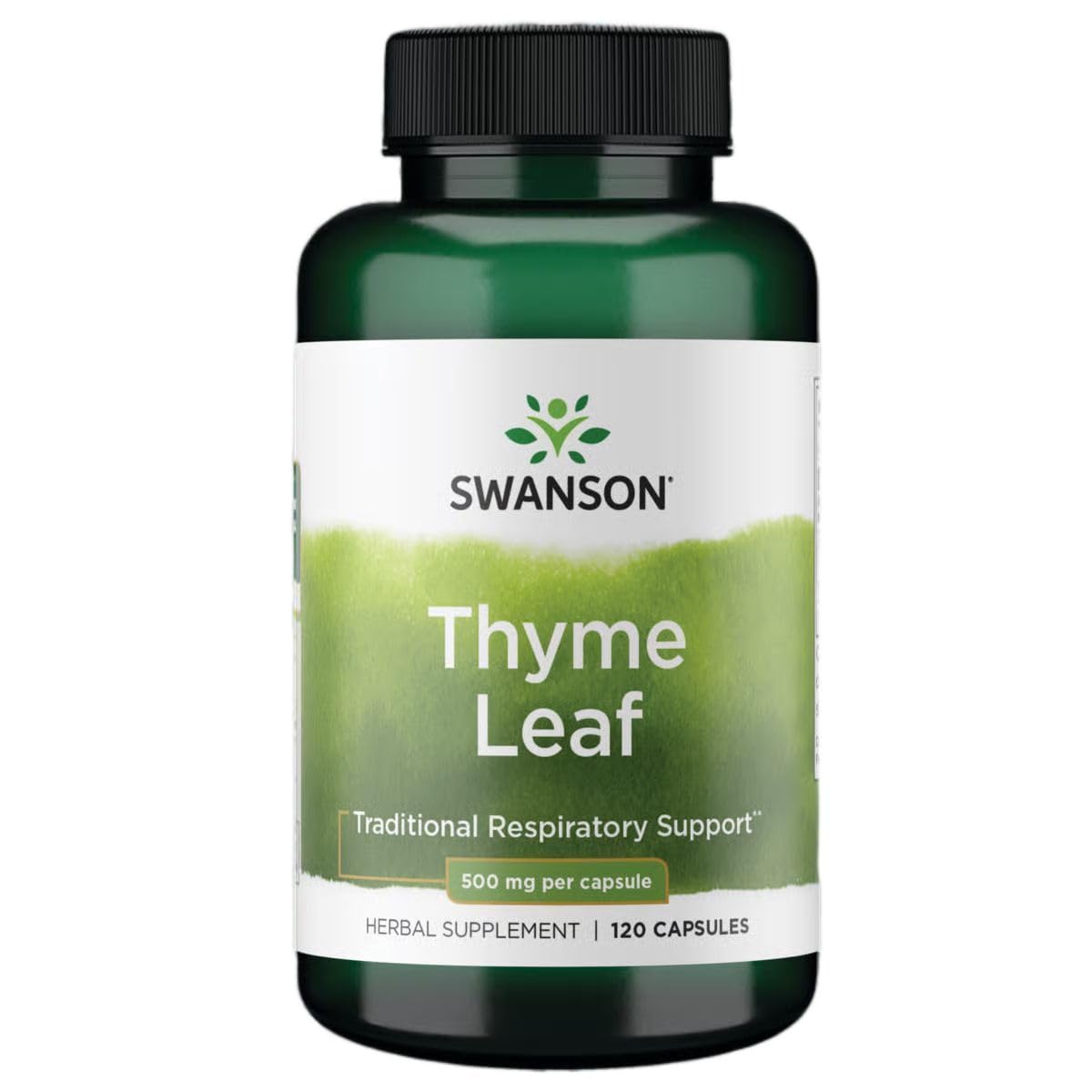 Swanson Thyme Leaf 500mg Capsules, 120 Count