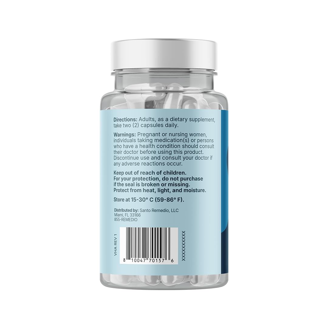 Santo Remedio Thyroid Plus by Dr. Juan Rivera Thyroid Health Support Supplement Capsules 60 Count