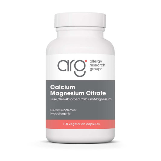 Allergy Research Group Calcium Magnesium Citrate Equal Ratio Capsules 100 Count
