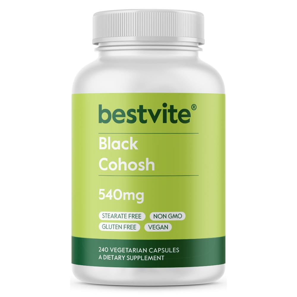BESTVITE Black Cohosh 540mg Capsules, 240 Count