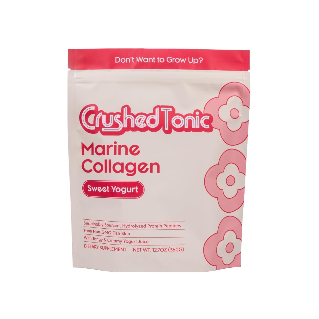 Crushed Tonic Korean Beauty Collagen Powder, Hydrolyzed Marine Collagen Peptides, 5.29 oz