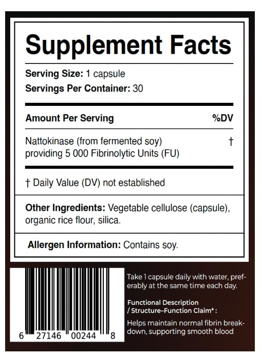 MAÏA SUPERFOODS Maia Nattokinase Capsule 30 Count