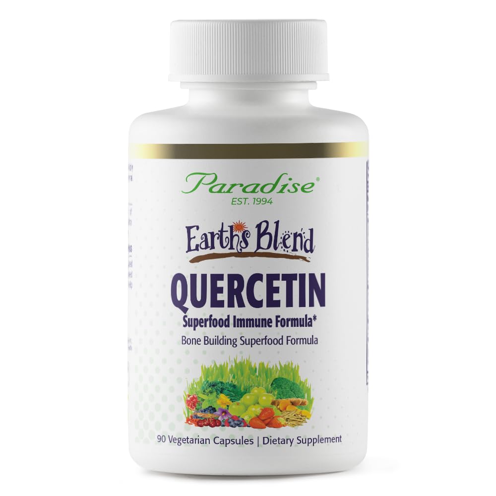 Paradise Herbs Earth's Blend Quercetin Capsule, 90 Vegetarian Capsules