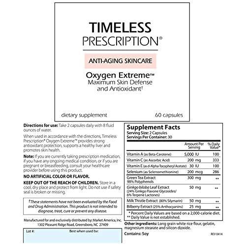 Timeless Prescription Oxygen Extreme Capsule 60