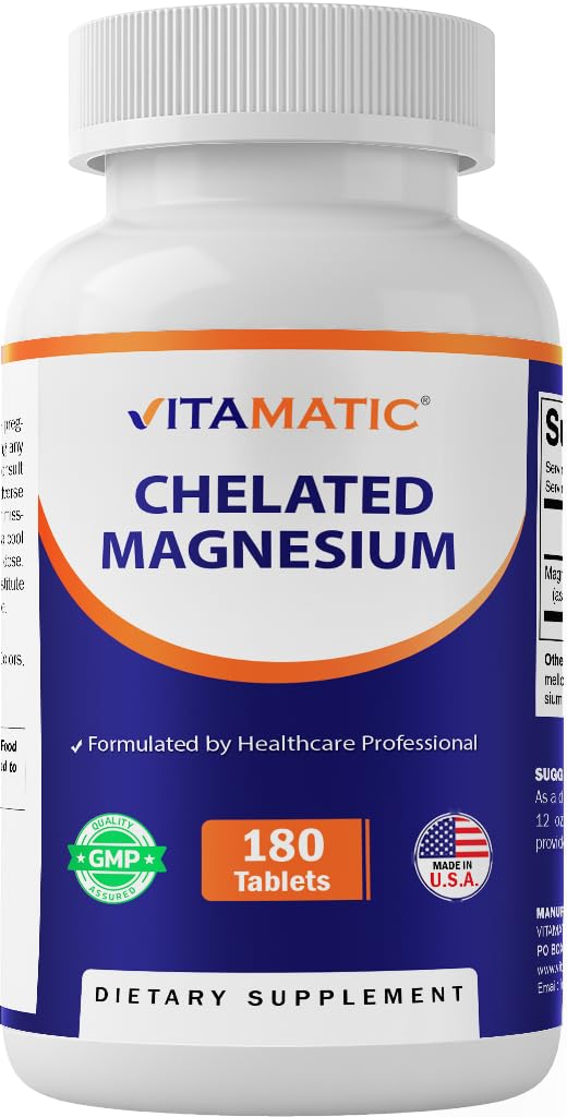 Vitamatic Chelated Magnesium 300mg, 180 Tablets
