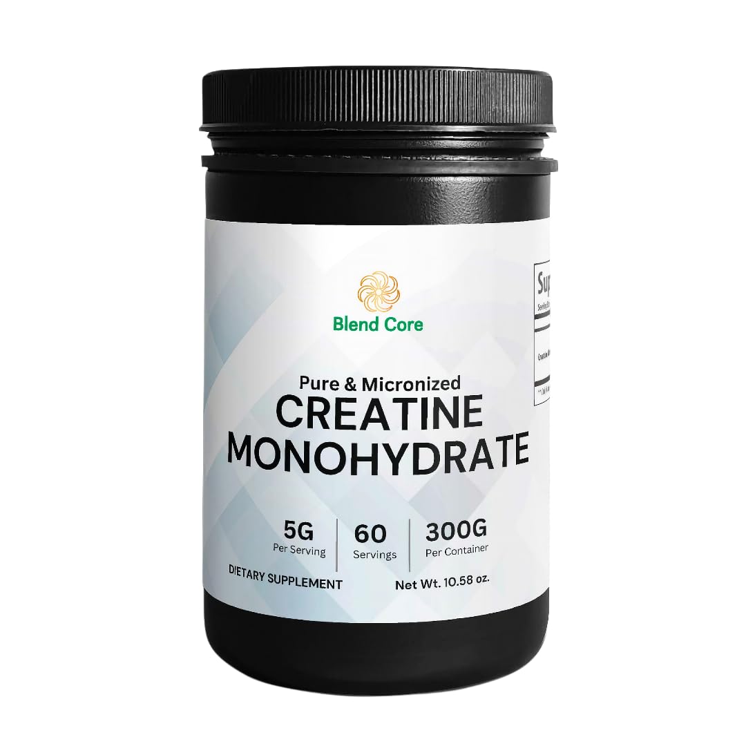 Blend Core Creatine Monohydrate Micronized Powder 10.58 Ounce