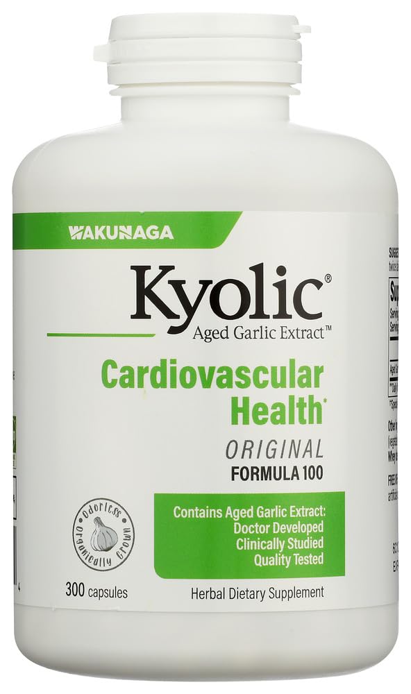Kyolic Aged Garlic Extract Formula 100 Capsules 300 Count