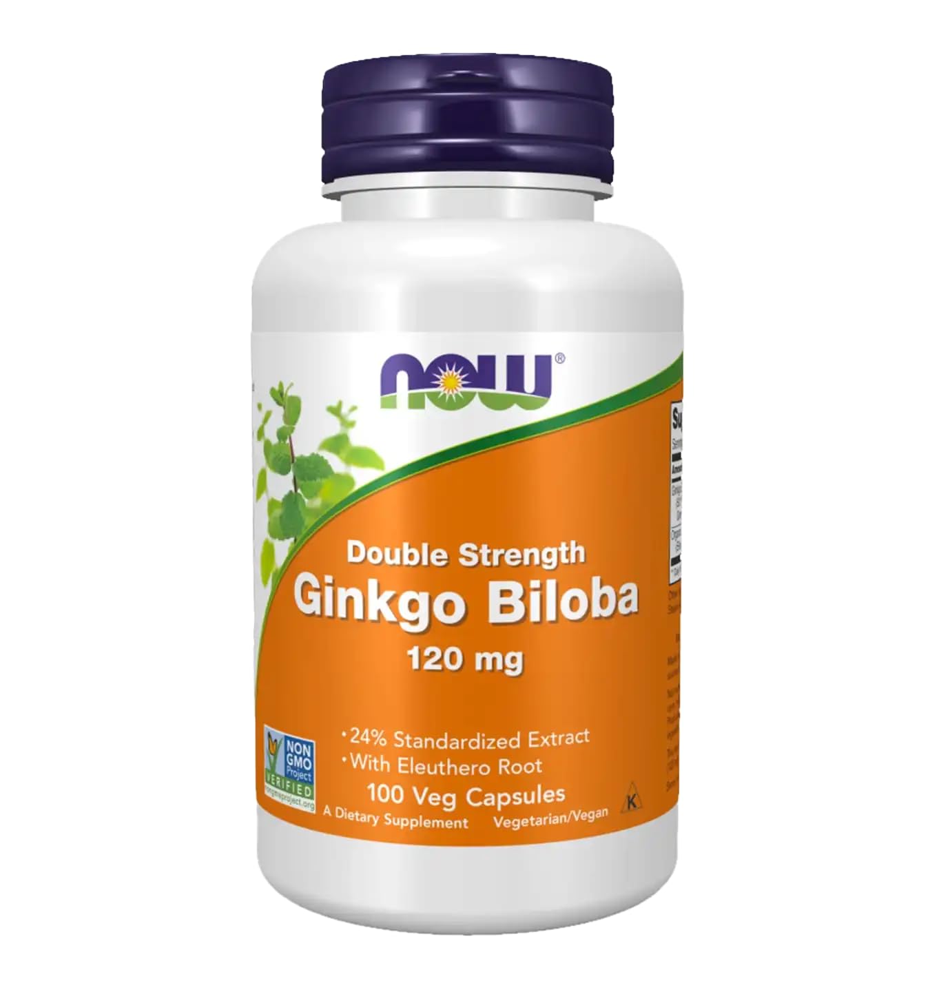 NOW Foods Ginkgo Biloba 120mg Capsules, 200 Vcaps