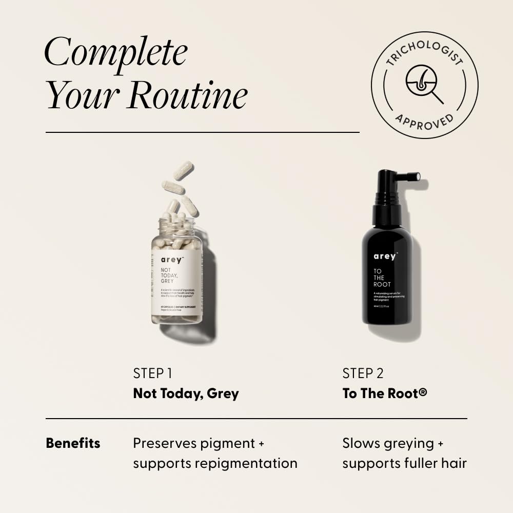 Arey Not Today Grey Daily Hair Supplement for Women & Men Capsule, 60 Count