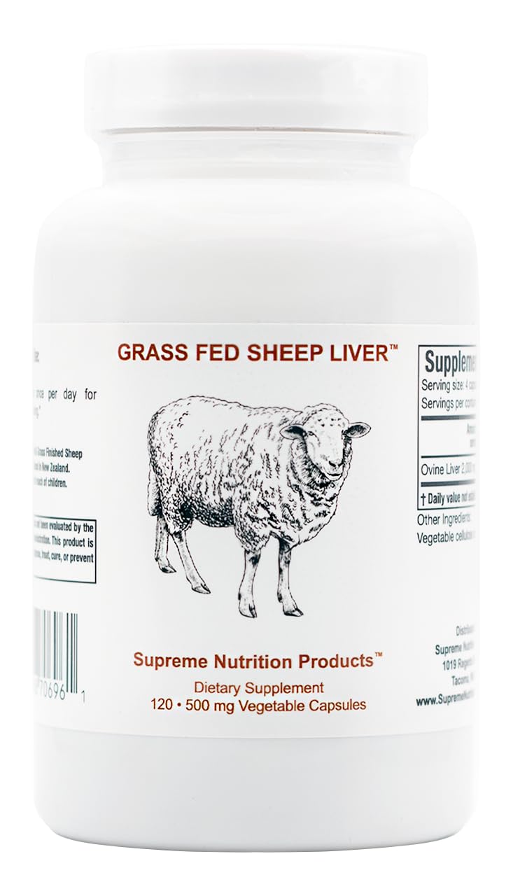 Supreme Nutrition Products Grass Fed Sheep Liver Capsules 120