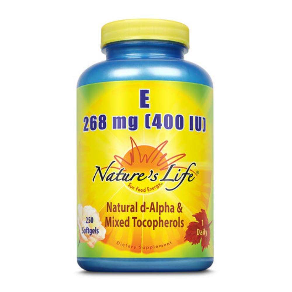 Nature's Life Vitamin E Softgel 400 IU 250 Count