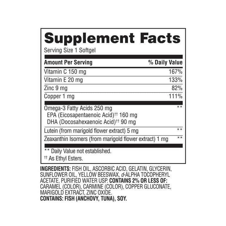 Convergence Vision Formula 50+ Softgel 50 Count