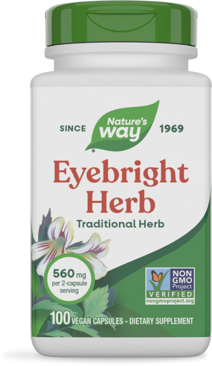 Nature's Way Eyebright Herb Vegetarian Capsule, 100 Count