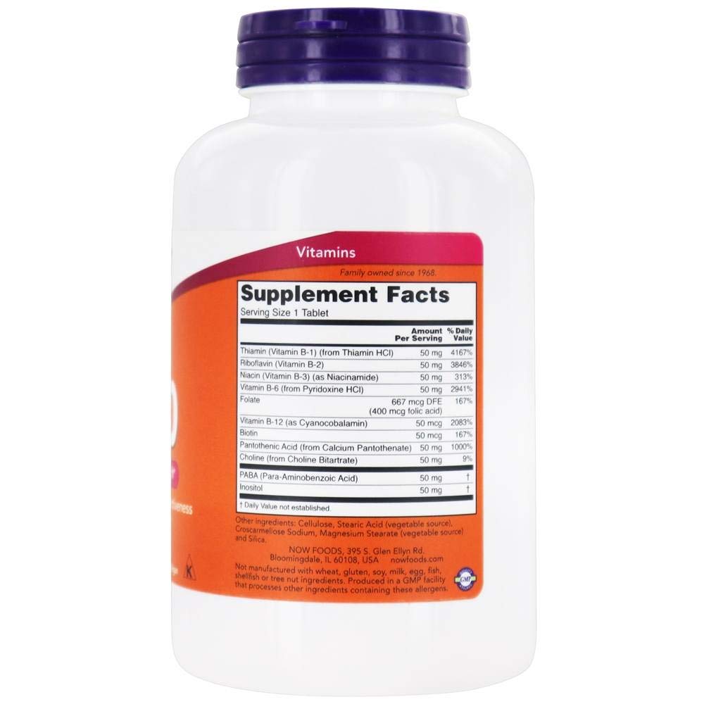 NOW Foods B-50 250 Tablets
