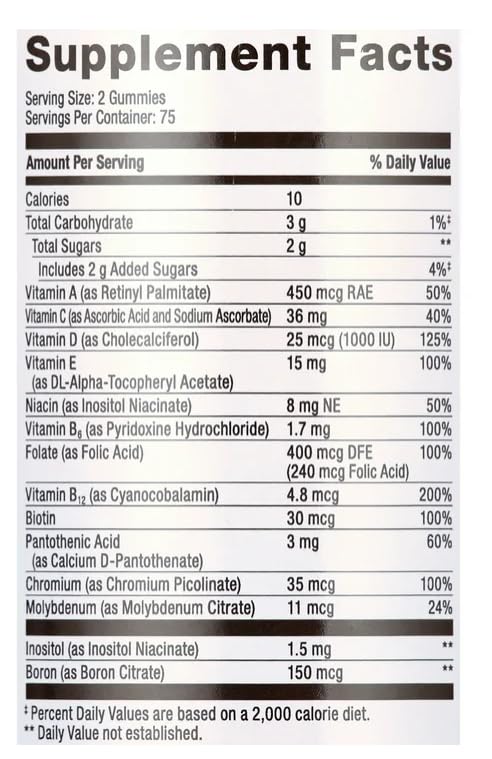 Generic Adult Multivitamin Gummies for Immune Support, 150 Count