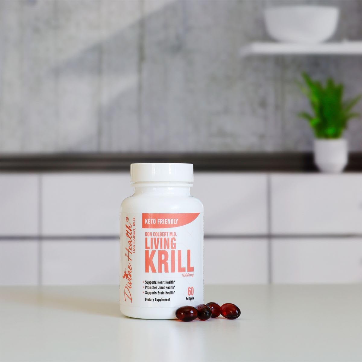 Divine Health Living Krill Oil Softgels 60 Count