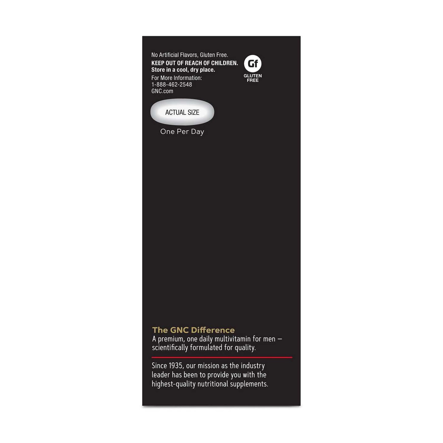 GNC Mega Men Essentials One Daily Multivitamin Caplets 60 Count