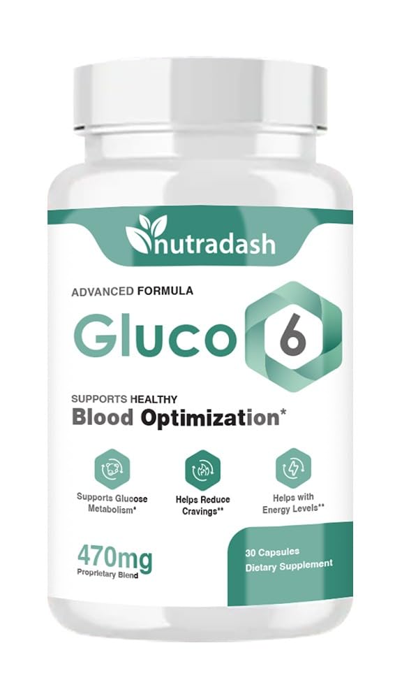 nutradash Gluco 6 Capsules, 60 Count