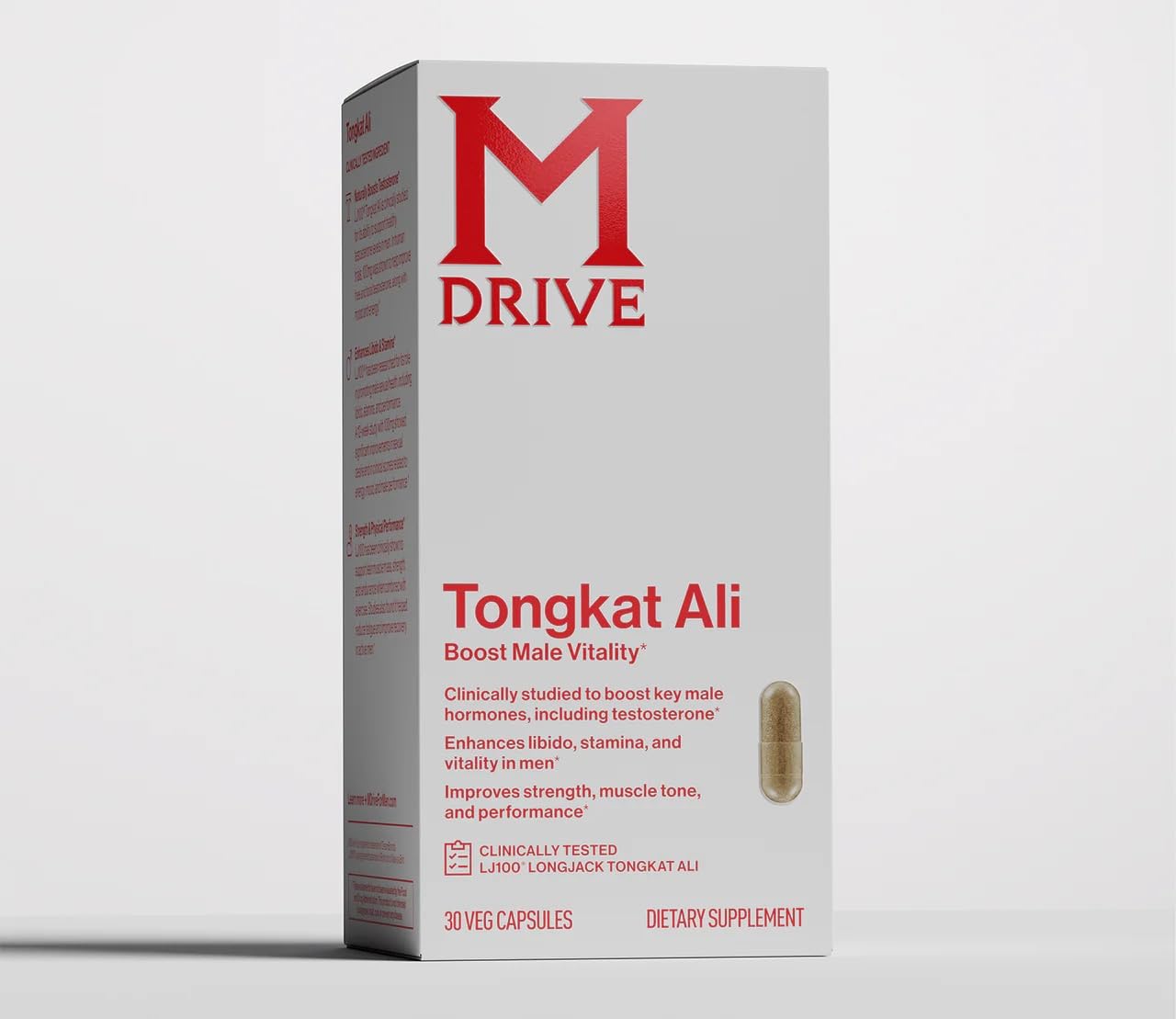 Mdrive Tongkat Ali Supplement for Men's Health Capsule 30 Count
