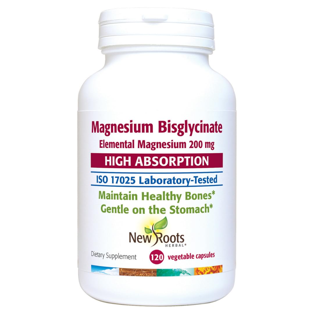 NEW ROOTS HERBAL Magnesium Bisglycinate Capsule 120 Count