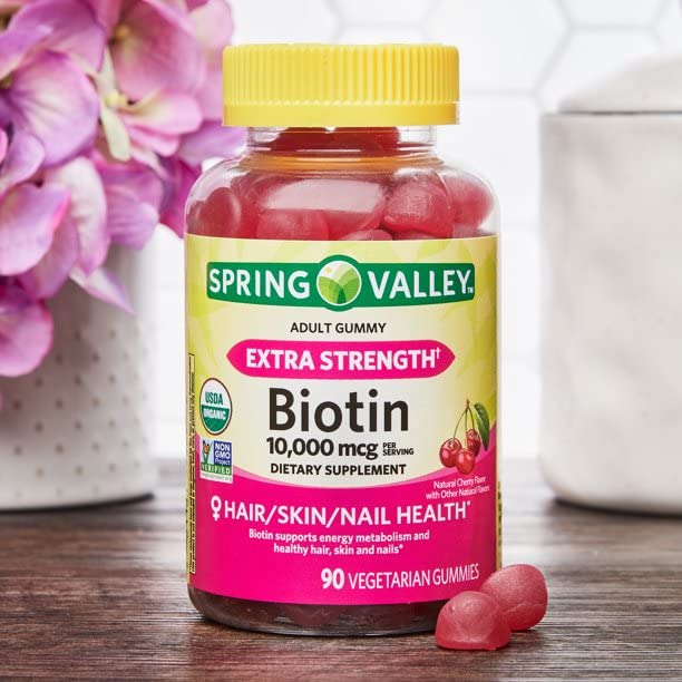 Toeah Biotin 10,000mcg Vegetarian Gummies, 90 Count