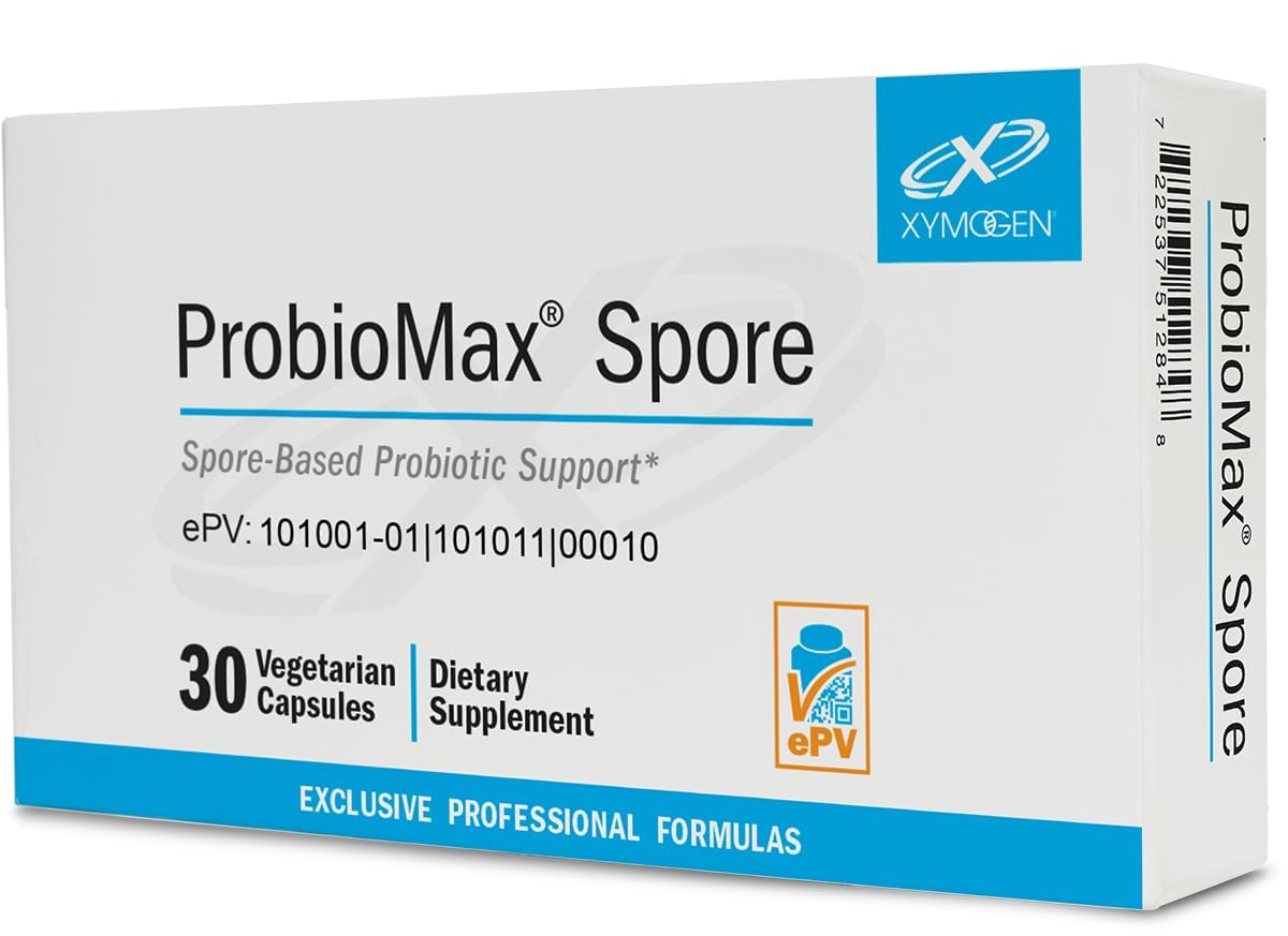 XYMOGEN ProbioMax Spore Digestive & Regularity Support Capsules, 30 Count