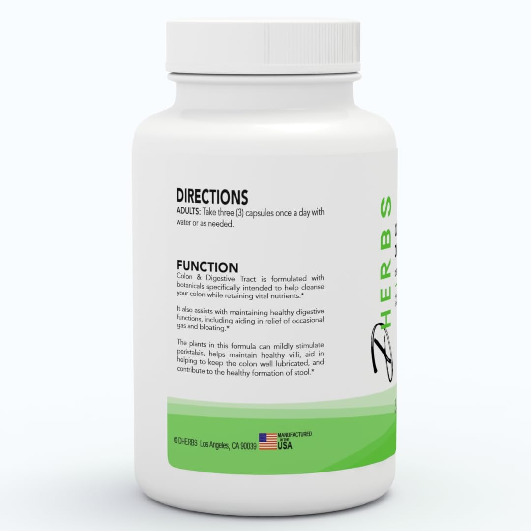 Dherbs Colon & Digestive Tract Capsule 1
