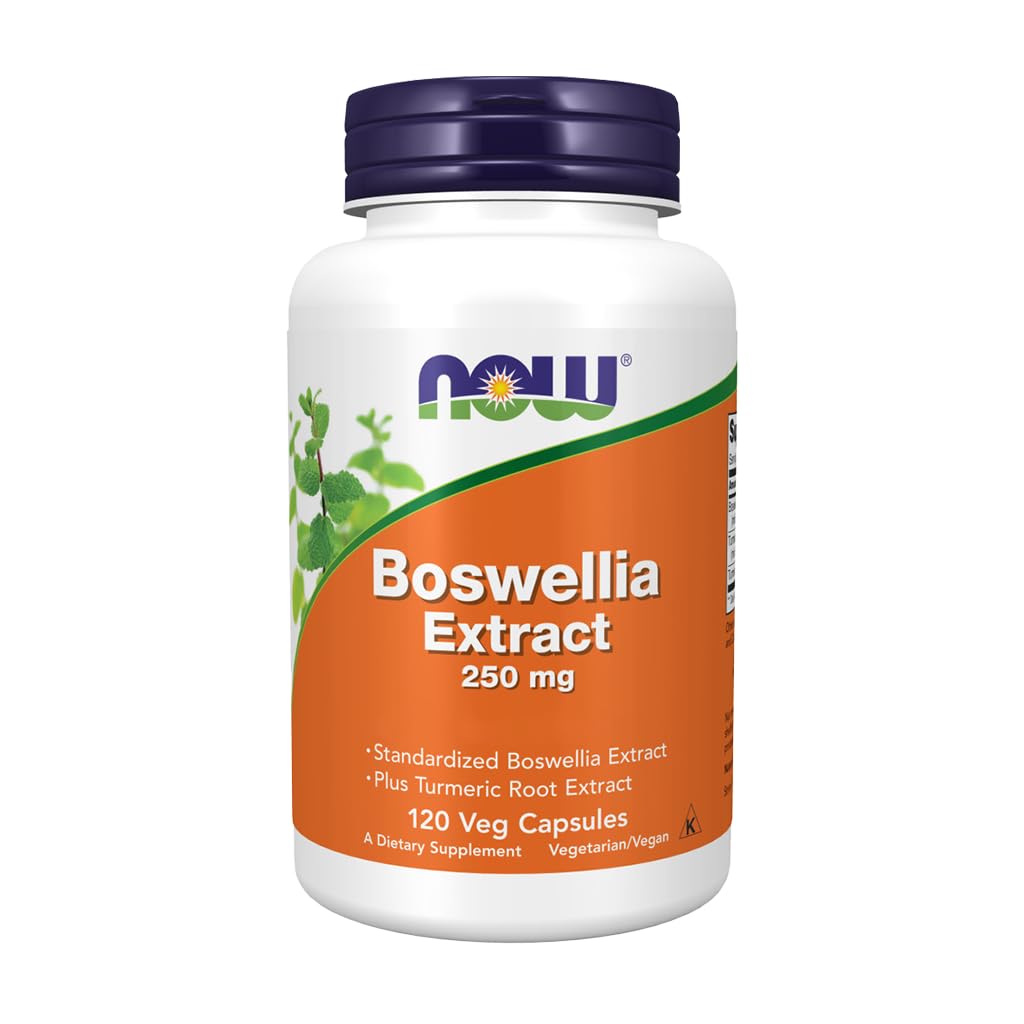 NOW Foods Boswellia Extract 250 mg Capsules, 120 Count