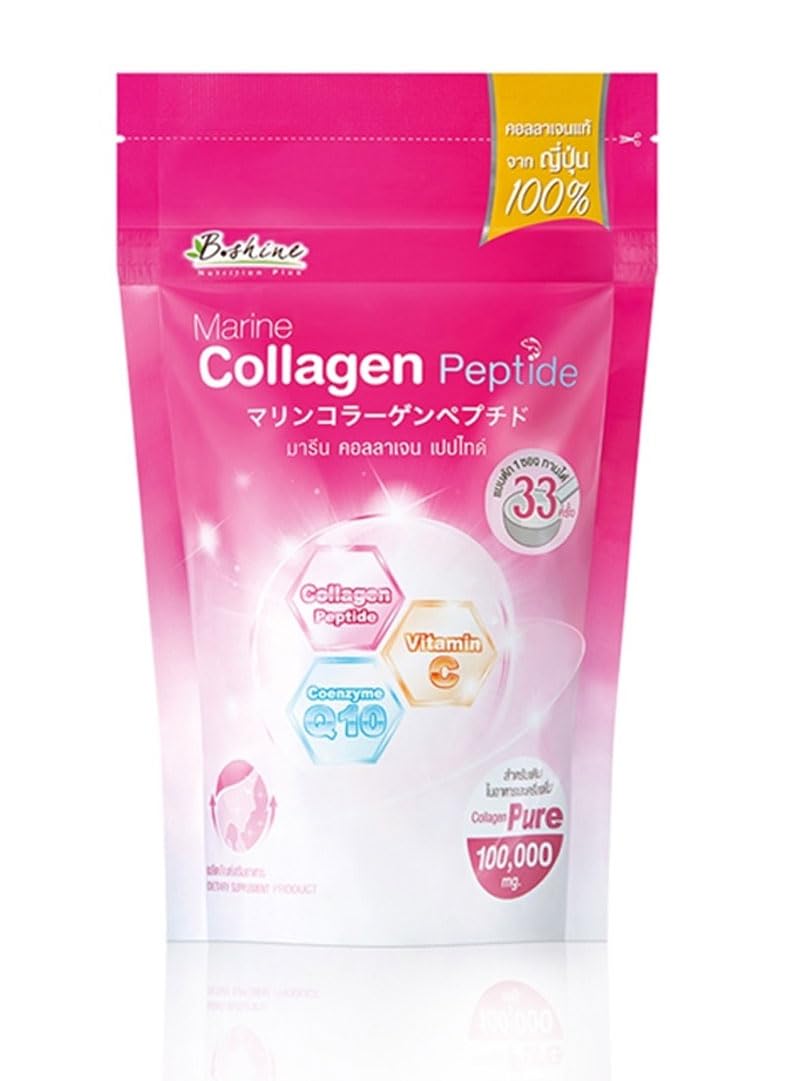 B Shine Marine Collagen Peptide Powder, 24.32 g, 1