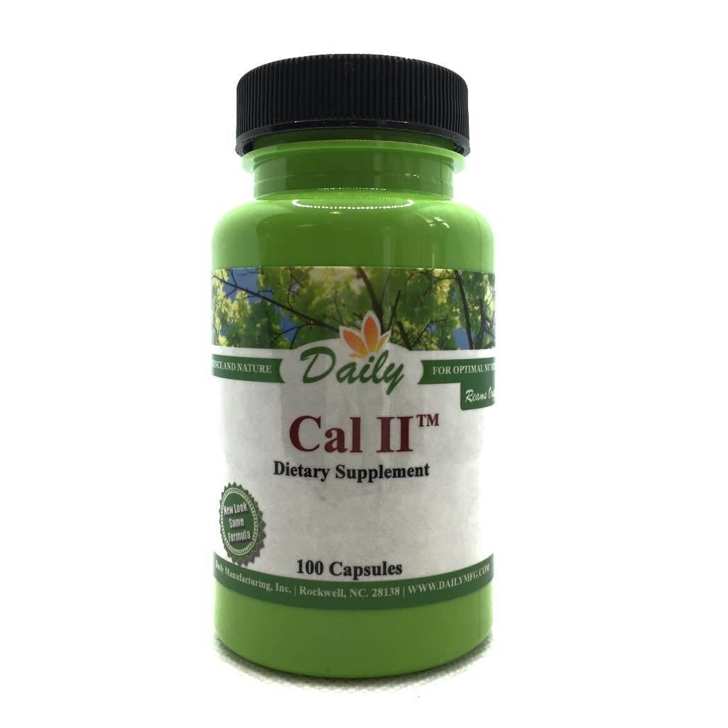 Daily Manufacturing Cal-II Calcium Carbonate & Hydroxide Capsules, 100 Count