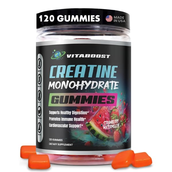 VitaBoost Creatine Gummies 5g Chewable 120 Count