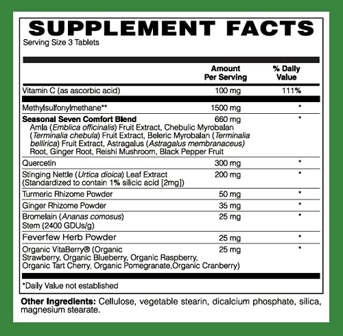 LifeSource Vitamins Allergy Support Tablet 90 Count