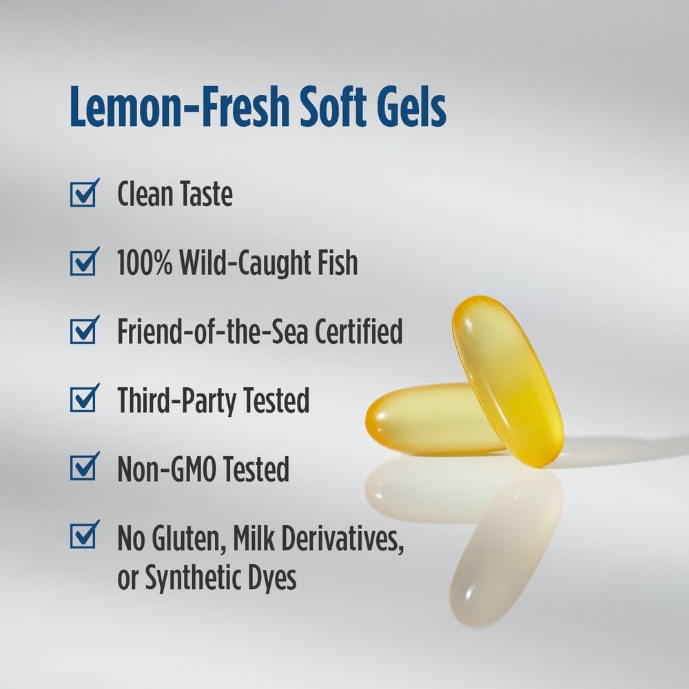 Nordic Naturals ProOmega 3-6-9 Lemon Flavor Softgels, 120 Softgels