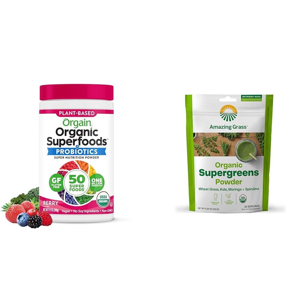Orgain Organic Greens Powder, 20 Servings