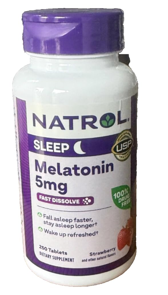 Generic Naturol Melatonin 5mg Fast Dissolving Tablets, 250 Count