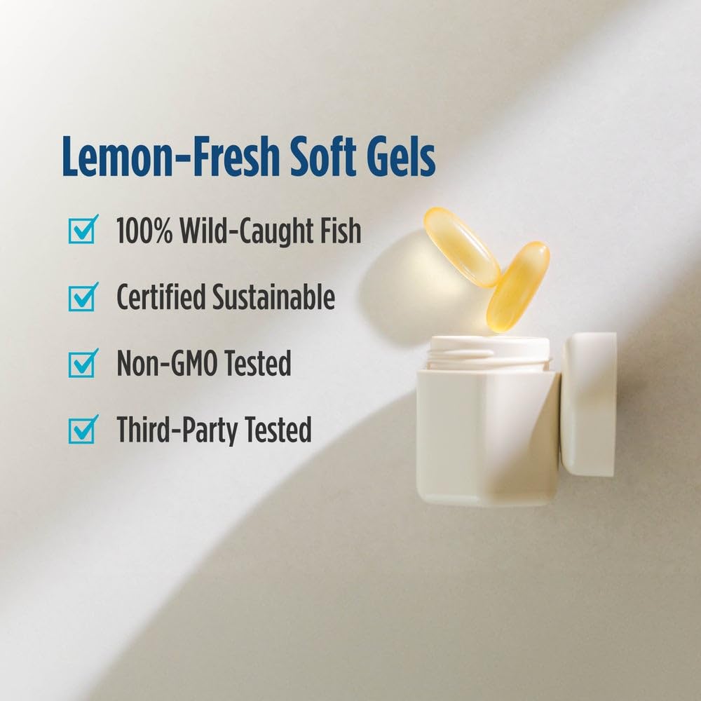 Nordic Naturals Ultimate Omega-D3 Lemon Softgels, 90 Count