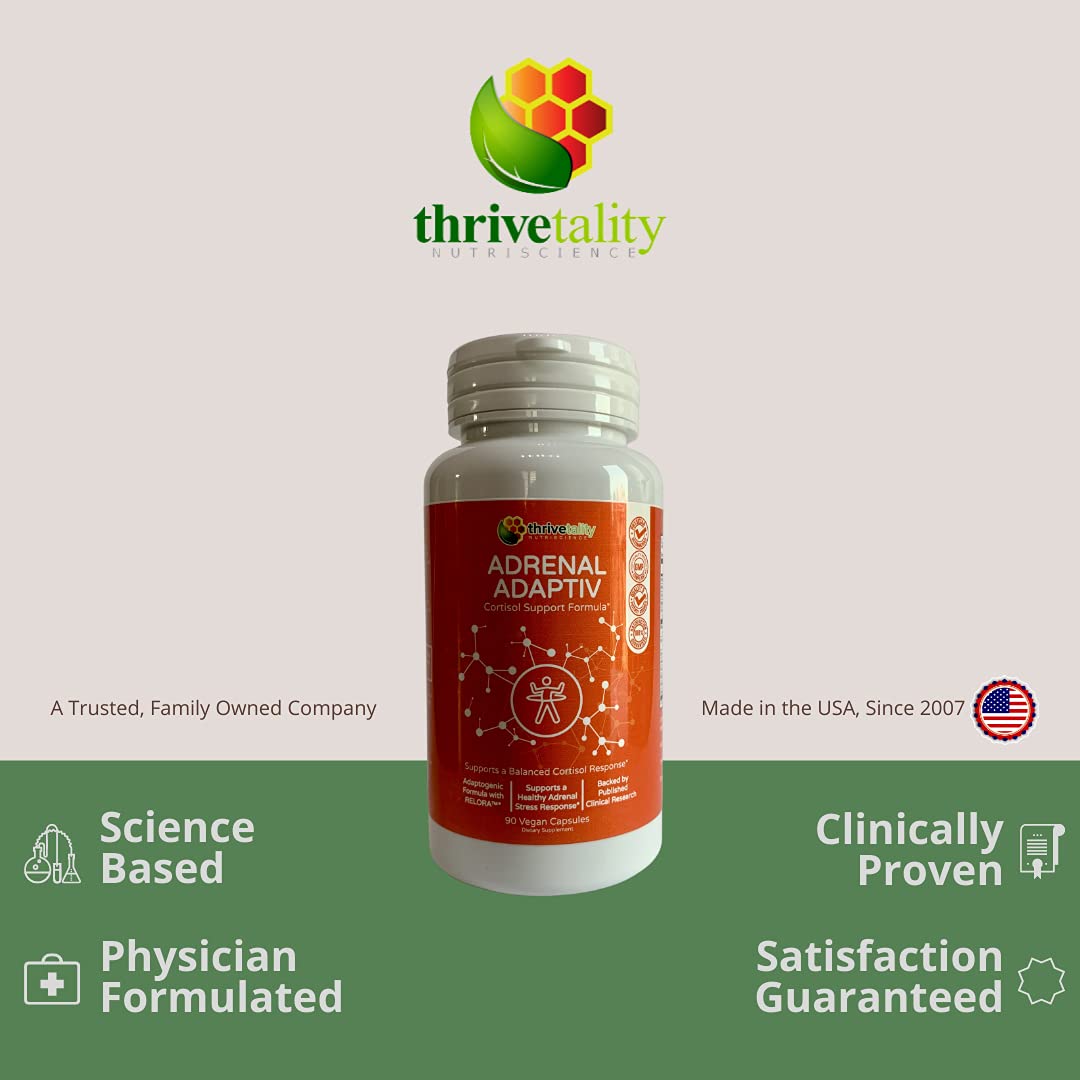 Thrivetality Nutriscience Adrenal ADAPTIV Cortisol Support Formula Capsule 90 Count