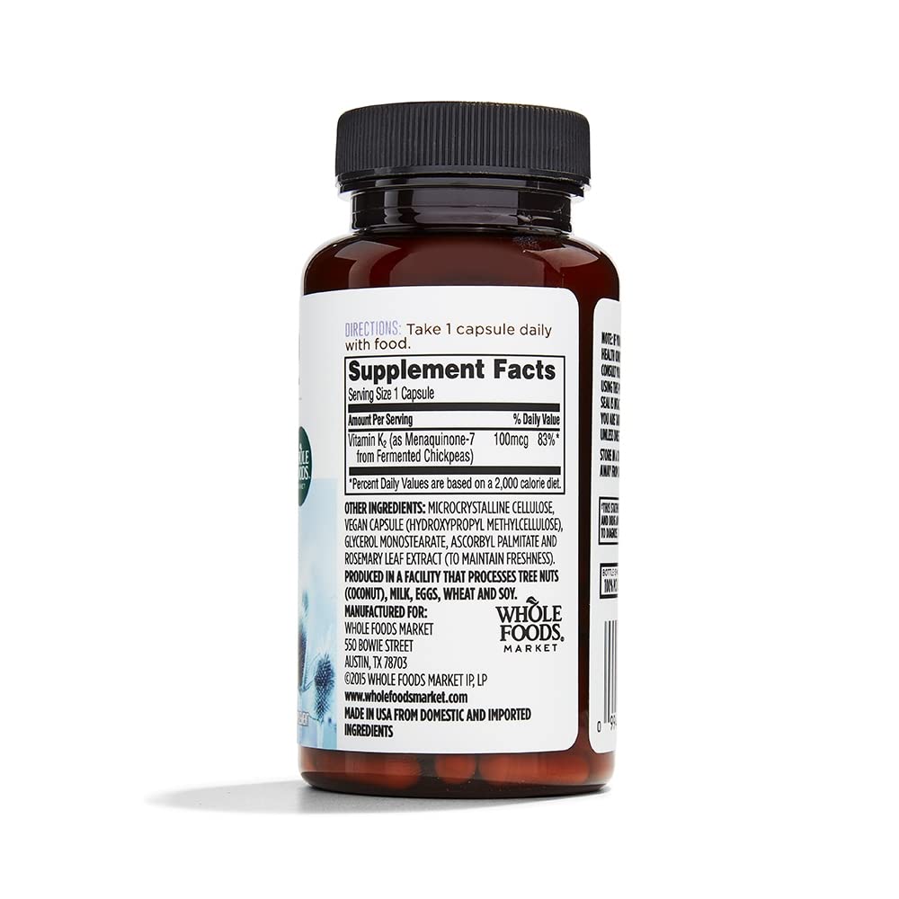 Whole Foods Market Vitamin K2 Capsule, 90 Count