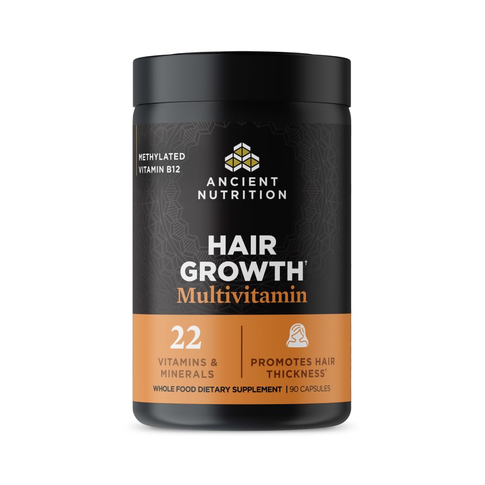 Ancient Nutrition Hair Growth Multivitamin Powder 1 Ounce