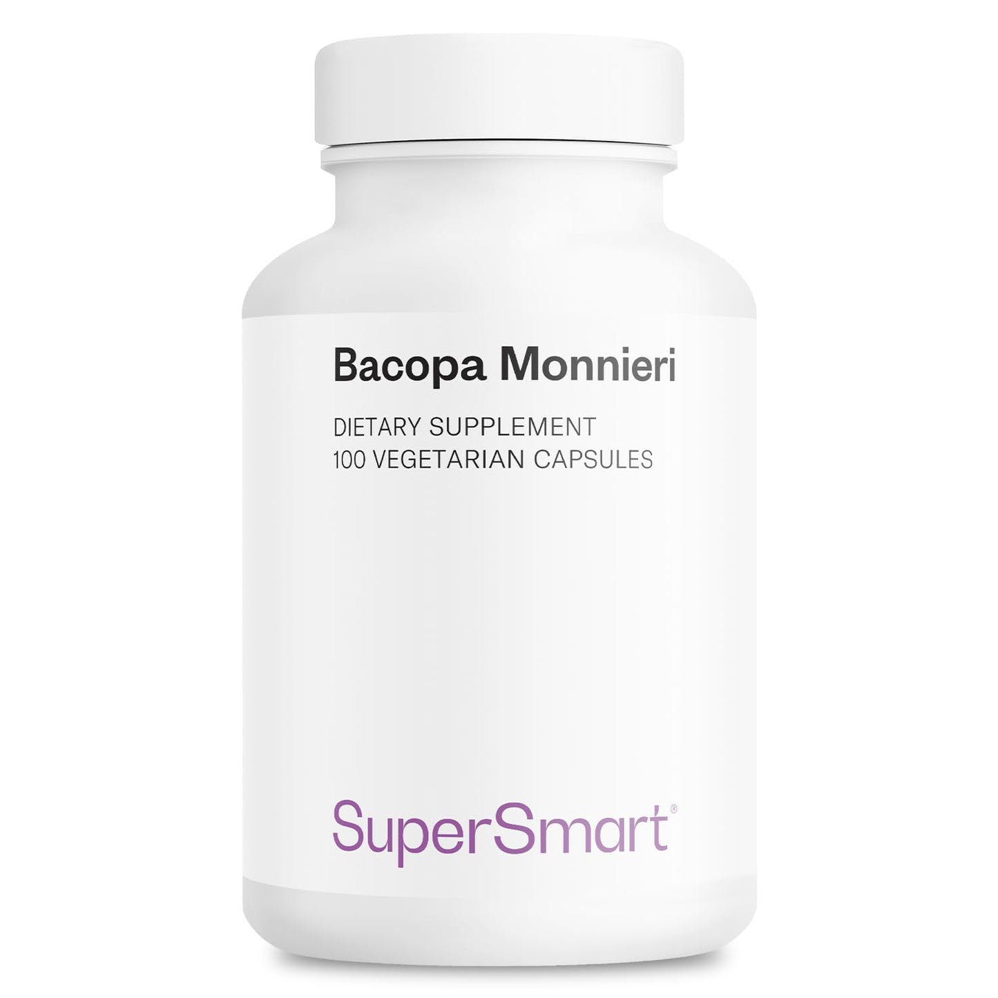 Supersmart Bacopa Monnieri Capsules, 100 Vegetarian Capsules