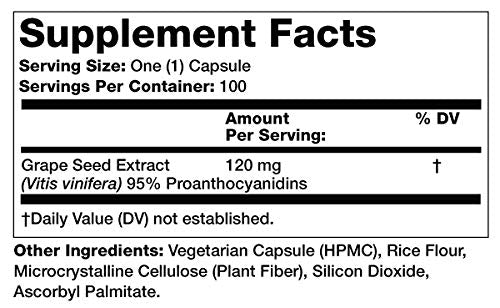 Olympian Labs Grape Seed Extract Capsules 100 Count