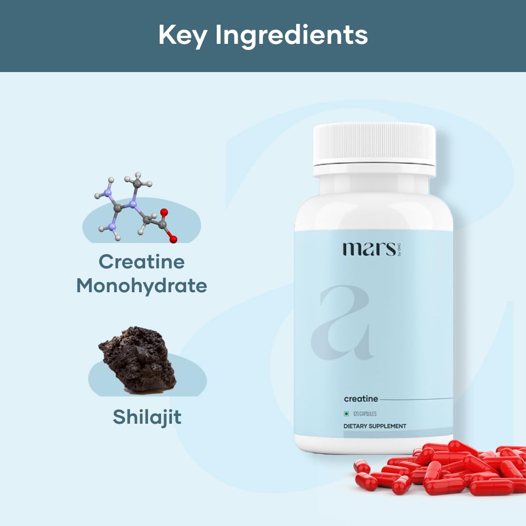 Mars by GHC Micronized Creatine Monohydrate Capsule 120 Count