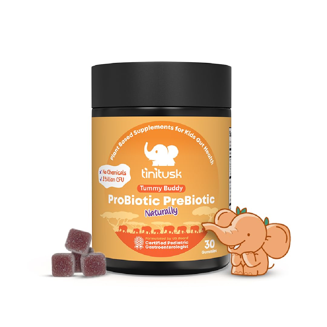 TINITUSK Tummy Buddy Kids Probiotic Gummies 30