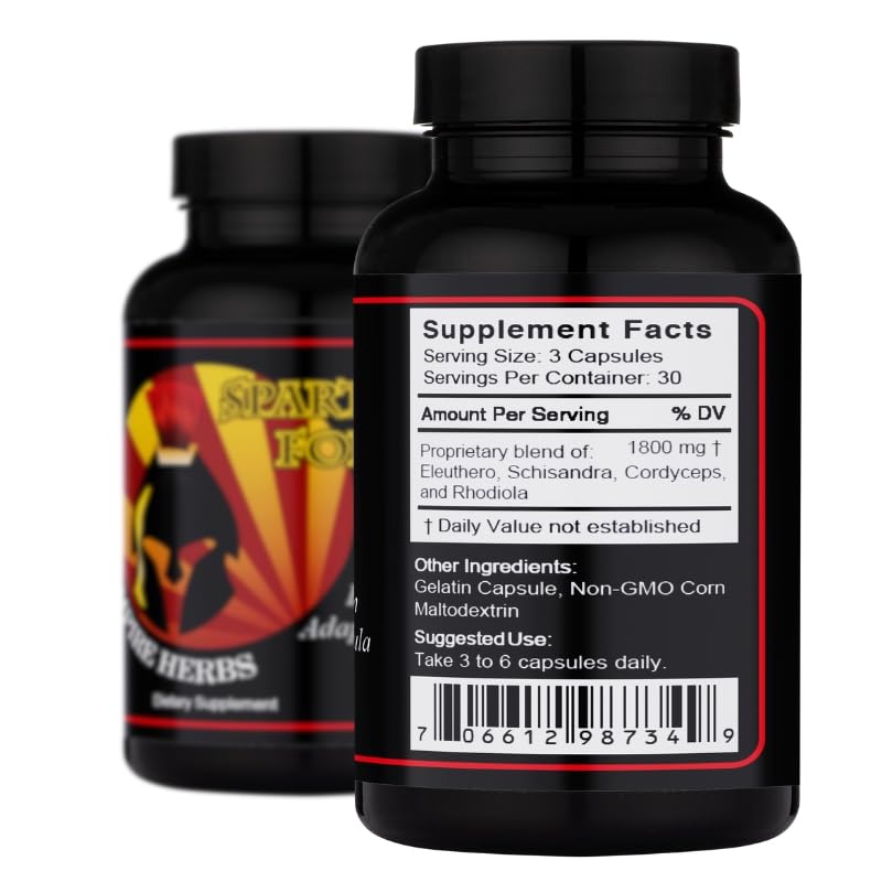 Lost Empire Herbs Spartan Adaptogenic Formula Capsules 90 Count